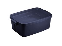 Rubbermaid Roughneck 3 gal Navy Storage Box 7 in. H X 10.625 in. W X 15.687