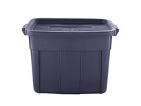 Rubbermaid Roughneck 18 gal Navy Storage Box 16.375 in. H X 15.875 in. W X