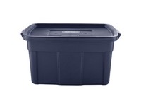 Rubbermaid Roughneck 31 gal Navy Storage Box 16.7 in. H X 20.4 in. W X 32.3