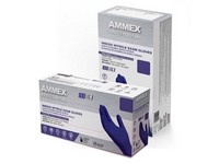 AMMEX Professional Nitrile Disposable Exam Gloves Medium Indigo Powder Free 100 pk