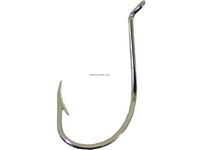 Mustad 92553-NI-6/0-5 Classic Beak Hook, Size 6/0, Barbed, Forged, 1X