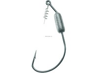 Mustad 91768S18-4/0-3U UltraPoint Power Lock Plus Weighted Hook With Spring
