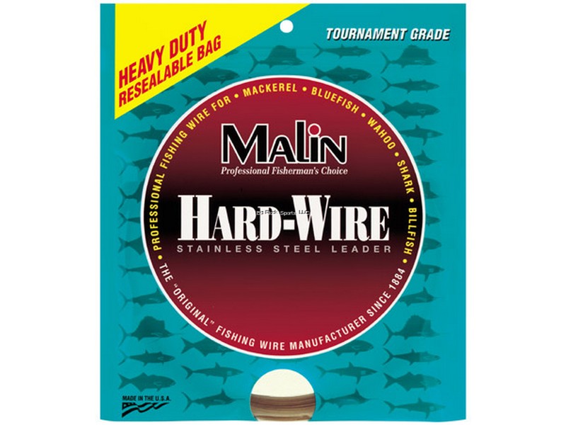 Malin LC15-42 Hard-Wire Stainless Leader Wire Coffee 42' Coil .035 Dia 278lb