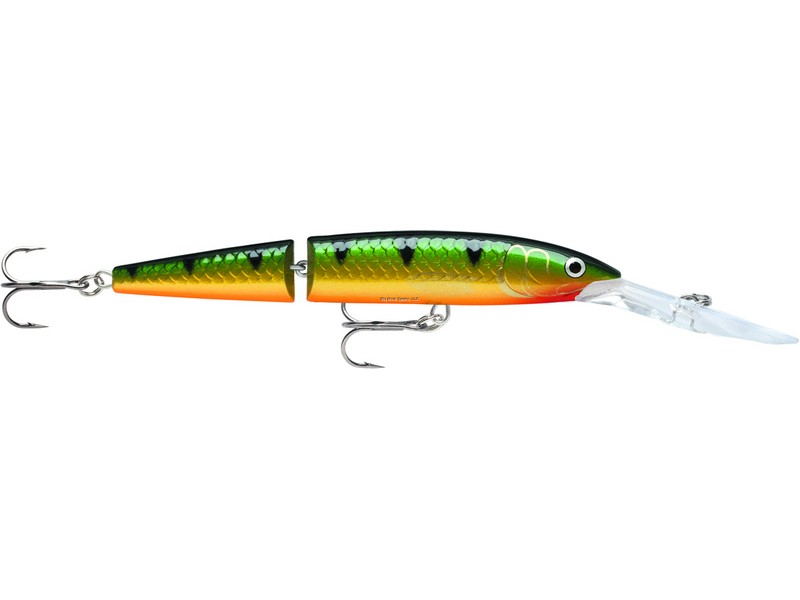 Rapala JDHJ12P Jointed Deep Husky Jerk, 4 3/4", 1/2 oz, Perch, Suspending