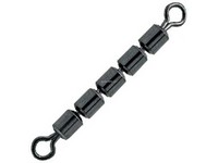 Pucci Rolling Swivels 5 Bead Chain Black #3 5pkg