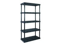 Gracious Living Knect-A-Shelf 72 in. H X 36 in. W X 18 in. D Resin Shelving Unit
