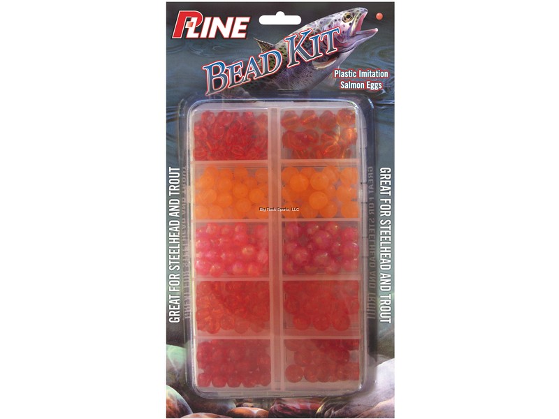 P-Line BEAD-6/8-TR-ASS Trout Beads 860Pc #6/8mm 10 Color Asst