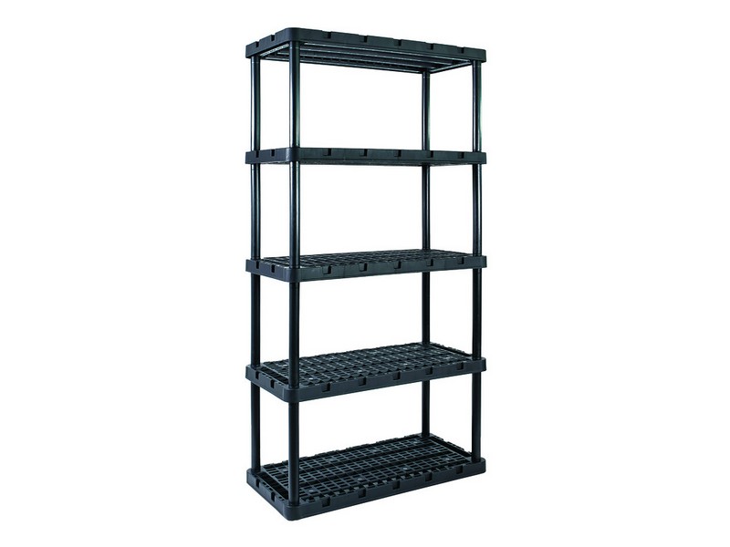 Gracious Living Knect-A-Shelf 72 in. H X 36 in. W X 18 in. D Resin Shelving Unit