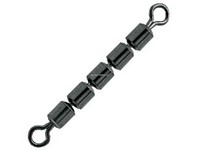 Pucci Rolling Swivels 5 Bead Chain Black #5 5pkg