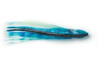 P-Line Sunrise Squid Skirt 2 1/2" Glow Blue & Black Stripe 8pk