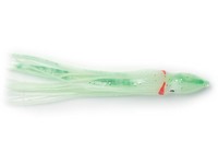 P-Line Sunrise Squid Skirt 2 1/2" Glow Green Spots 8pk