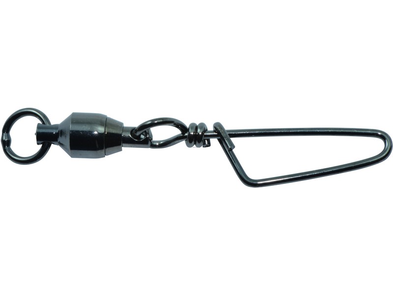Spro Ball Bearing Swivel w/Coastlock Snap 165lb Black 2pk