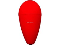 Rainbow Super Float Styrofoam Teardrop 4" Red