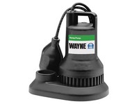 Wayne 1/3 HP 3,000 gph Thermoplastic Tethered Float AC Submersible Sump Pump