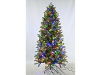 Celebrations 7 ft. Full LED 450 ct Cayce Pine Color Changing Christmas Tree