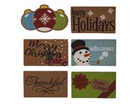 Gerson Christmas Doormat 6 pc