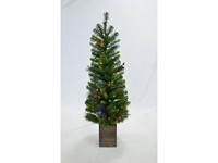 Celebrations 4 ft. Slim LED 50 ct Mixed Pine Color Changing Entrance Tree