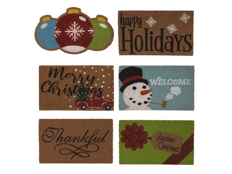 Gerson Christmas Doormat 6 pc