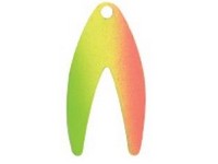 Fish Eye Tackle Blade #2 Dakota 4pk Firetiger Chartreuse Beck