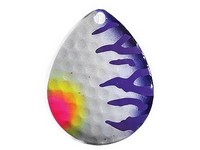 Fish Eye Tackle Blade #5 Colorado 2pk Tiger Stripe White Purple