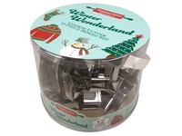 Handstand Kitchen Winter Wonderland Christmas Cookie Cutter Set Stainless Steel 12 pc