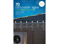 Celebrations LED Warm White 70 ct Icicle Christmas Lights 8 ft.