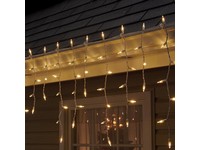 Celebrations LED Mini Warm White 100 ct Icicle Christmas Lights 6 ft.