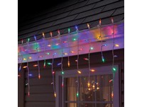 Celebrations LED Mini Multicolored 100 ct Icicle Christmas Lights 6 ft.