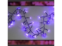 Celebrations Purple 120 ct 9 ft. LED Bat Garland Lights