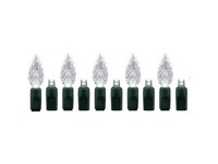 Celebrations Platinum LED C6 Pure White 50 ct String Christmas Lights 25