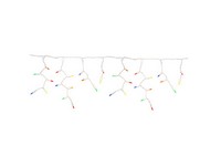 Celebrations Platinum LED T5 Multicolored 100 ct Icicle Christmas Lights 9.5