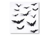 Fun World 3D Bats Stickers Halloween Decor