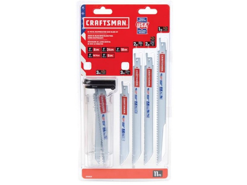 Craftsman Bi-Metal Reciprocating Saw Blade Set 11 pc