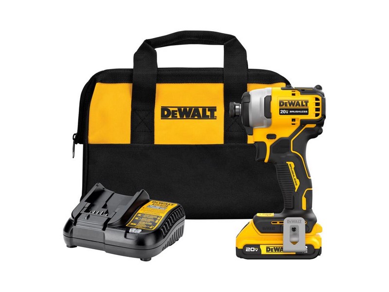 DeWalt 20V MAX Atomic 1/4 in. Cordless Brushless Compact Impact Driver Kit