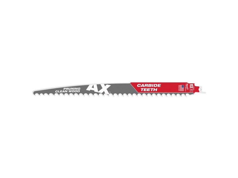 Milwaukee AX Sawzall 12 in. Carbide Blade 3 TPI 1 blade