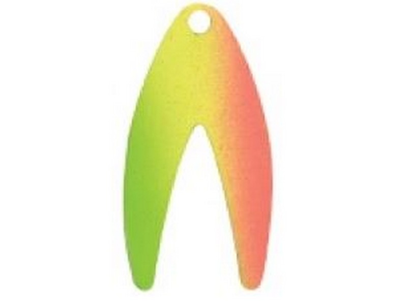 Fish Eye Tackle Blade #2 Dakota 4pk Firetiger Chartreuse Beck