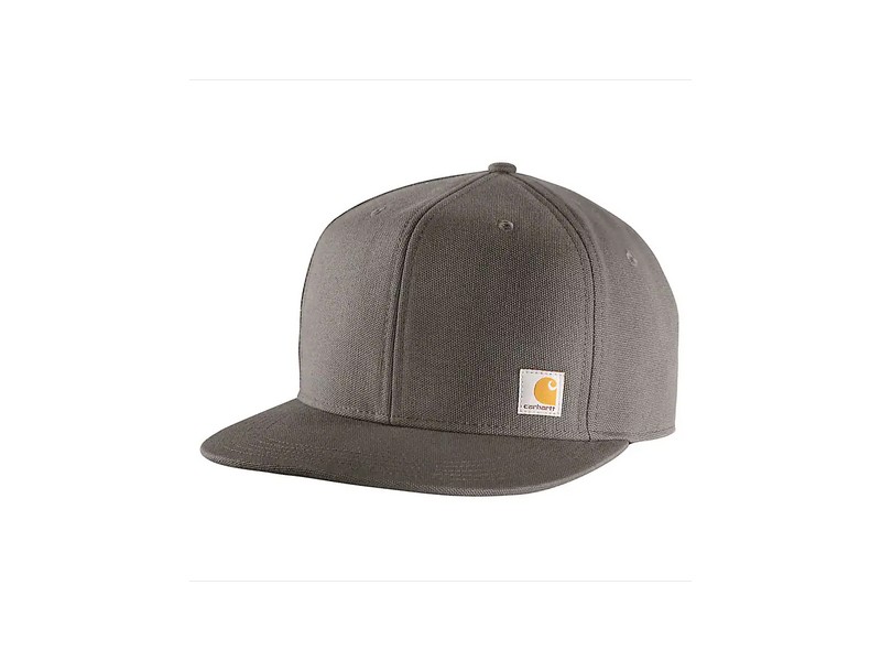 Men's Firm Duck Flat Brim Hat Gravel