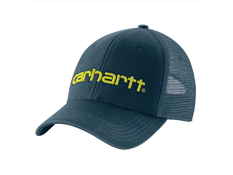 Carhartt Canvas Mash-Back Logo Hat Navy