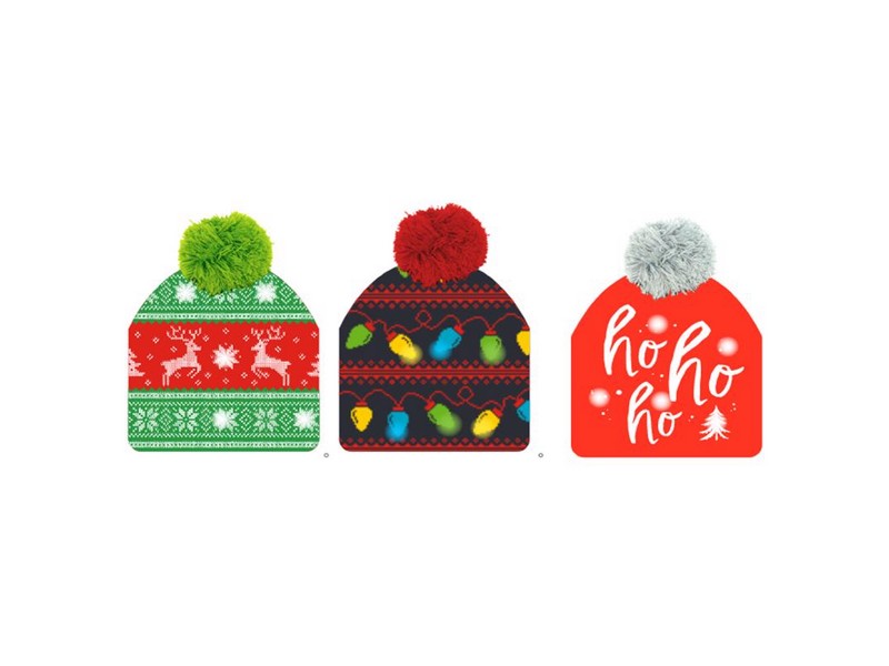 Lotsa Lights Christmas Light Up Hat 1 pc