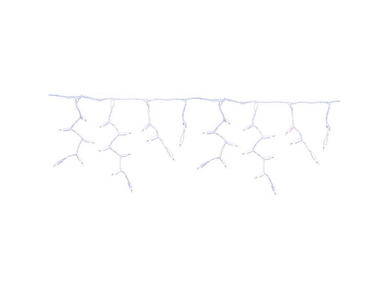 Celebrations Platinum LED T5 Pure White 100 ct Icicle Christmas Lights 9.5