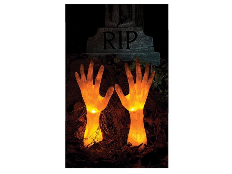 Fun World Yellow Grave Breaker Arms Halloween Decor