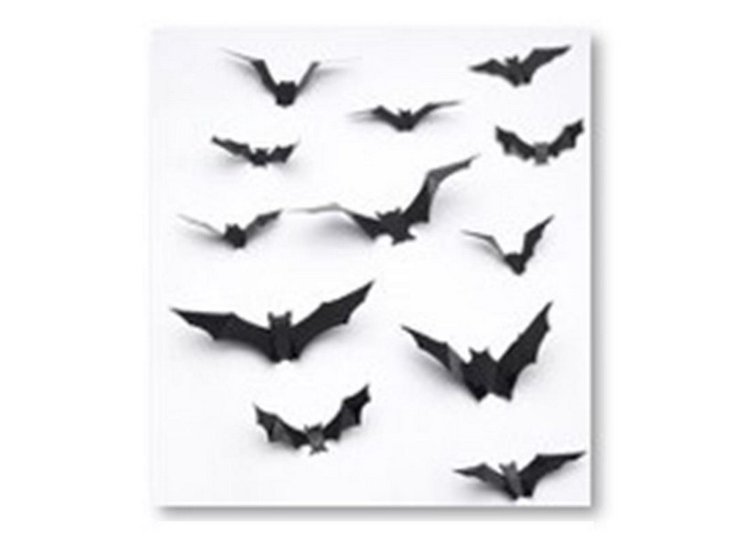 Fun World 3D Bats Stickers Halloween Decor