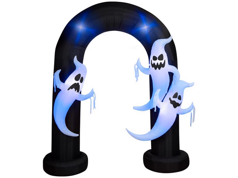 Gemmy 9 ft. LED Prelit Archway Trio Ghost Inflatable