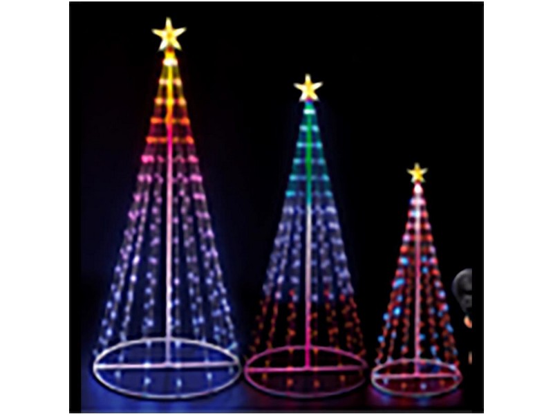 Celebrations LED 6 ft. Straight Frame Dancing Tree Yard Decor