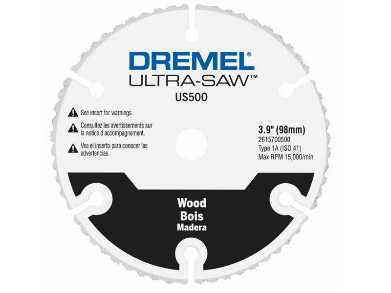 Dremel Ultra-Saw 3.9 in. S Carbide Wood Cutting Wheel 1 pc