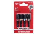 Milwaukee Shockwave 1-7/8 in. L Steel Nut Driver Set 4 pc