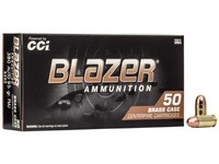 CCI Blazer Brass 380 ACP 95 GR FMJ Ammo