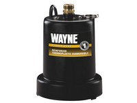Wayne 1/4 HP 1250 gph Thermoplastic Switchless Switch Bottom AC Submersible Utility Pump