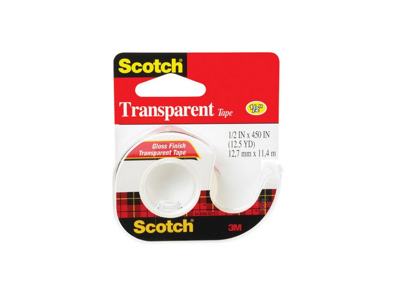 Scotch 1/2 in. W X 450 in. L Transparent Tape Clear