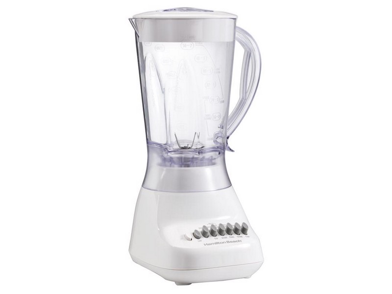 Hamilton Beach White Metal/Plastic Blender 56 oz 10 speed